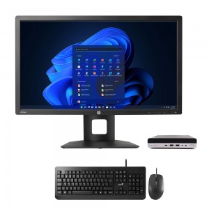 HP MP9 G4 i5-8500T, 8GB, 250GB SSD + HP Z27i 27'' 2k monitor + tikovnica i miš